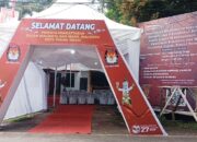 Suasana kantor KPU Tebingtinggi, Jalan Rumah Sakit Umum pada hari pertama pendaftaran pasangan calon Wali Kota dan Wakil Wali Kota. Waspada/Ist