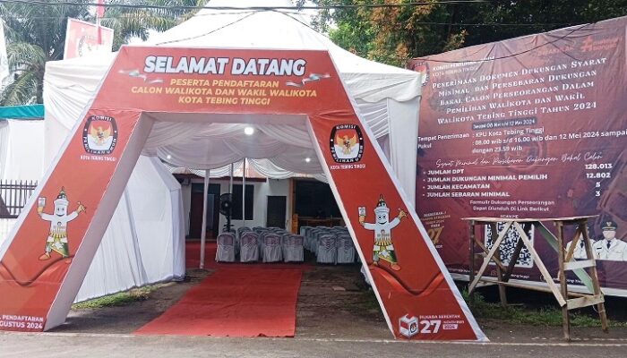 Hari Ini, Pendaftaran Calon Wali Kota dan Wakil Wali Kota Tebingtinggi