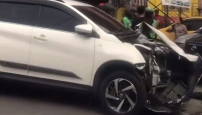 Dua Supir Ugal-ugalan, 4 Mobil Jadi Korban Di P.Siantar