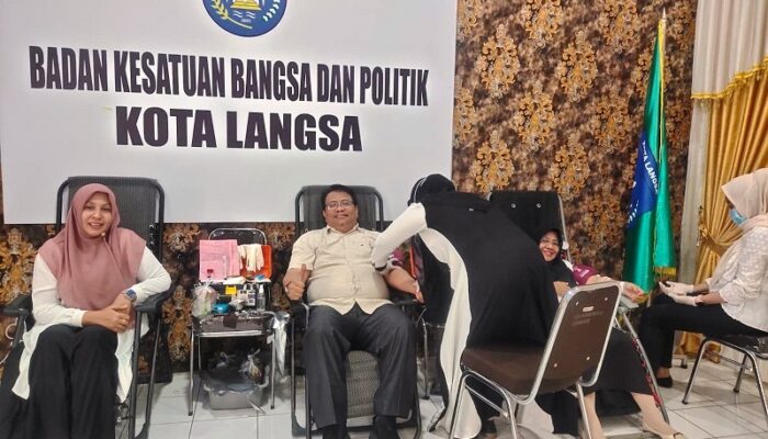 Kesbangpol Langsa Kumpulkan 16 Kantong Darah