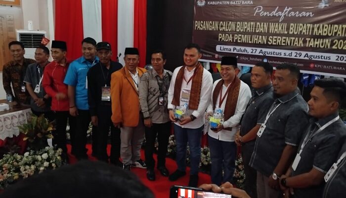 Zahir – Aslam Resmi Daftar Calon KDH Batubara