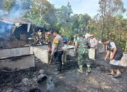3 Rumah Ludes Terbakar Di Desa Banuaji II Adiankoting
