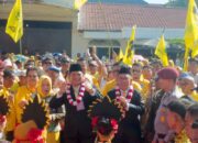 Paslon Wali Kota dan Wakil Wali Kota Padangsidimpuan Irsan Efendi Nasution dan Ali Muda Siregar yang diusung Partai Golkar. (Waspada/Sukri Falah Harahap)