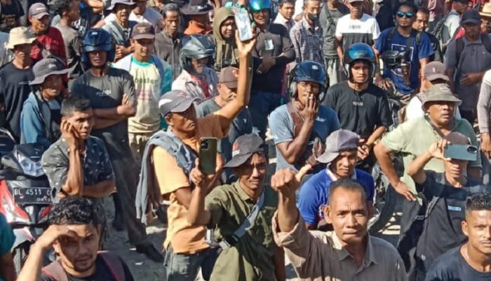 Seribuan Petani Abdya Duduki Lahan Eks HGU PT CA