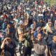 Seribuan massa petani di Abdya, menduduki dan membagi-bagikan lahan eks HGU PT CA, sebagai bentuk kekecewaan terhadap lambannya proses hukum yang dijalankan, terhadap perusahaan kelapa sawit tersebut. Senin (5/8).Waspada/Syafrizal