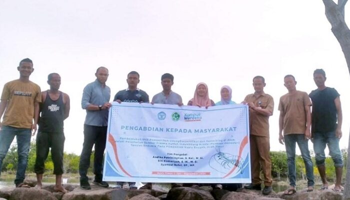 Tim PKM Unsam Dorong Usaha Sertifikasi Pembenihan Udang Windu Aceh Timur