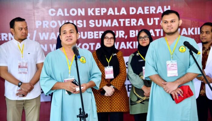 Zahir-Aslam Periksa Kesehatan Di RSU Haji Medan