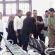 Pengacara Mustapa Kamal Siregar, Ahmad Marwan Rangkuti SH (pakai Jas) usai sidang Prapid di PN.P.Sidimpuan.(Waspada/ist)