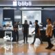 Teks Gerai Blibli Store Delipark Mall Medan menjual ragam produk Apple berstiker Blibli. Waspada/ist