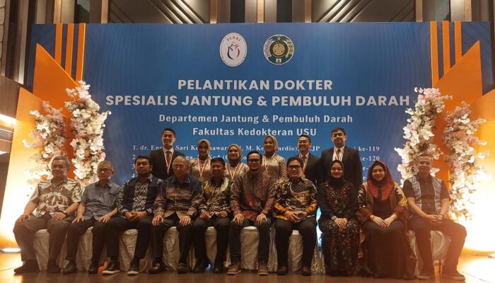 6 Dokter Spesialis Jantung dan Pembuluh Darah USU Baru Resmi Dilantik