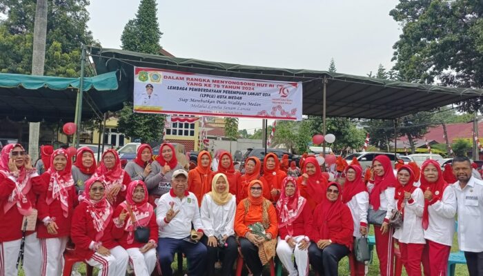 LPPLU Medan Gelar Lomba Senam Lansia Rebut Piala Wali Kota