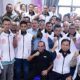 BAKAL calon Gubsu Edy Rahmayadi, bersama tim hukum, usai melaksanakan rapat kerja di Rumah Pemenangan Edy Rahmayadi. Waspada/Ist