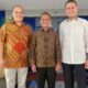 KETUA DPD Golkar Sumut, Musa Rajekshah (kanan) didampingi Sekretaris Ilhamsyah dan Bahlil Lahadalia (tengah). Waspada/Ist
