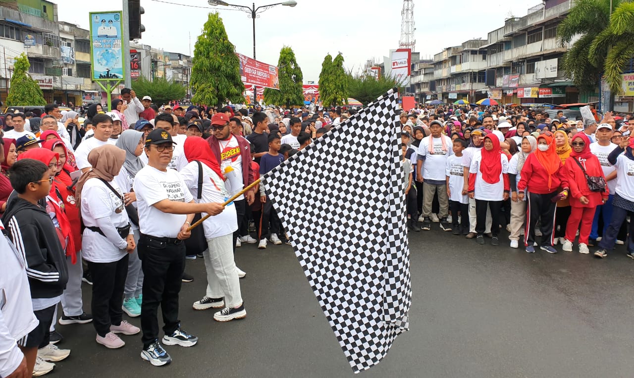 Jalan Sehat Sambut HUT RI Di Padangsidimpuan