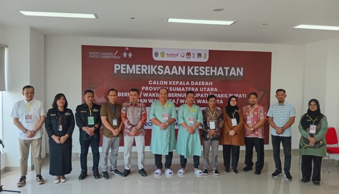 Bakal Calon Bupati Asahan Bersama Pasangan lakukan Pemeriksaan Kesehatan di RSU Haji Medan