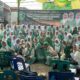 PARA pengurus Muslimat Al Washliyah saat kegiatan merayakan Tahun Baru Islam dan bhakti sosial di Belawan. Waspada/ist