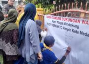 Warga Lingkungan V, Vi Tegal Sari III Medan Area Doa Bersama Dukung Rudy Hermanto