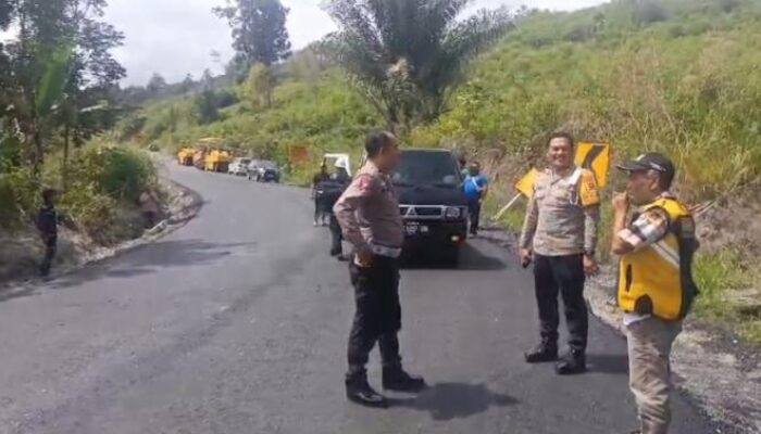 Polres Simalungun Amankan Jalur Balap Sepeda PON