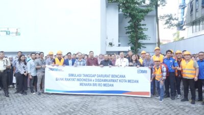 Menjaga Keberlangsungan Bisnis, BRI Regional Office Medan Rutin Gelar Simulasi Bencana Kebakaran bagi Pekerja Menjaga Keberlangsungan Bisnis, BRI Regional Office Medan Rutin Gelar Simulasi Bencana Kebakaran bagi Pekerja