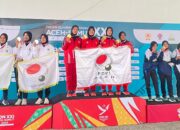 Petanque Aceh Sabet Emas Beregu Putri