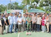 Sambut HUT TNI, Koramil 14/Besitang Gelar Turnamen Bola Voli