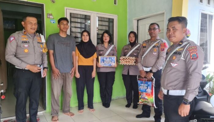 Sambut Hari Lalu Lintas Bhayangkara Ke-69, Satlantas Polres Simalungun Gelar Anjangsana