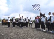Kapolres Simalungun Lepas Pasukan Kirab Pembawa Api PON Menuju Pematangsiantar