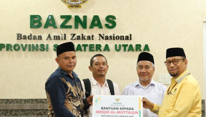 Baznas Salurkan Infak Jamaah Haji Sumut 2024 Untuk 10 Masjid