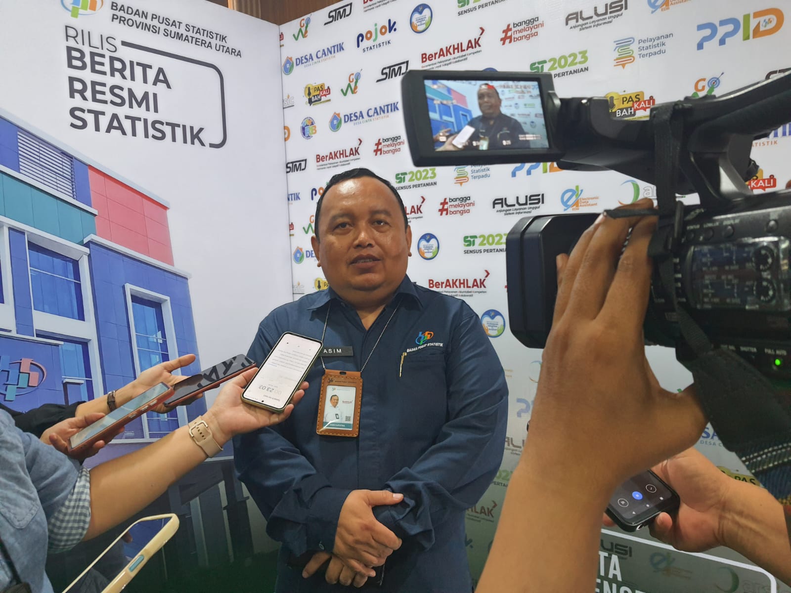 Kepala BPS Provinsi Sumatera Utara, Asim Saputra, SST, M.Ec.Dev