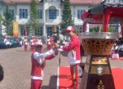 Kirab Api PON Tiba Di Kantor Bupati Bener Meriah