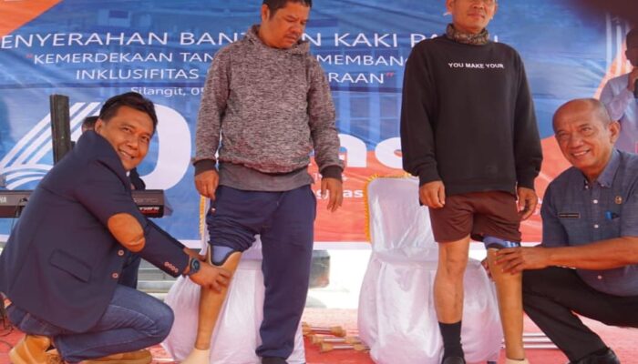 Bandara Raja Sisingamangaraja XII Bantu Kaki Palsu 14 Penyandang Disabilitas