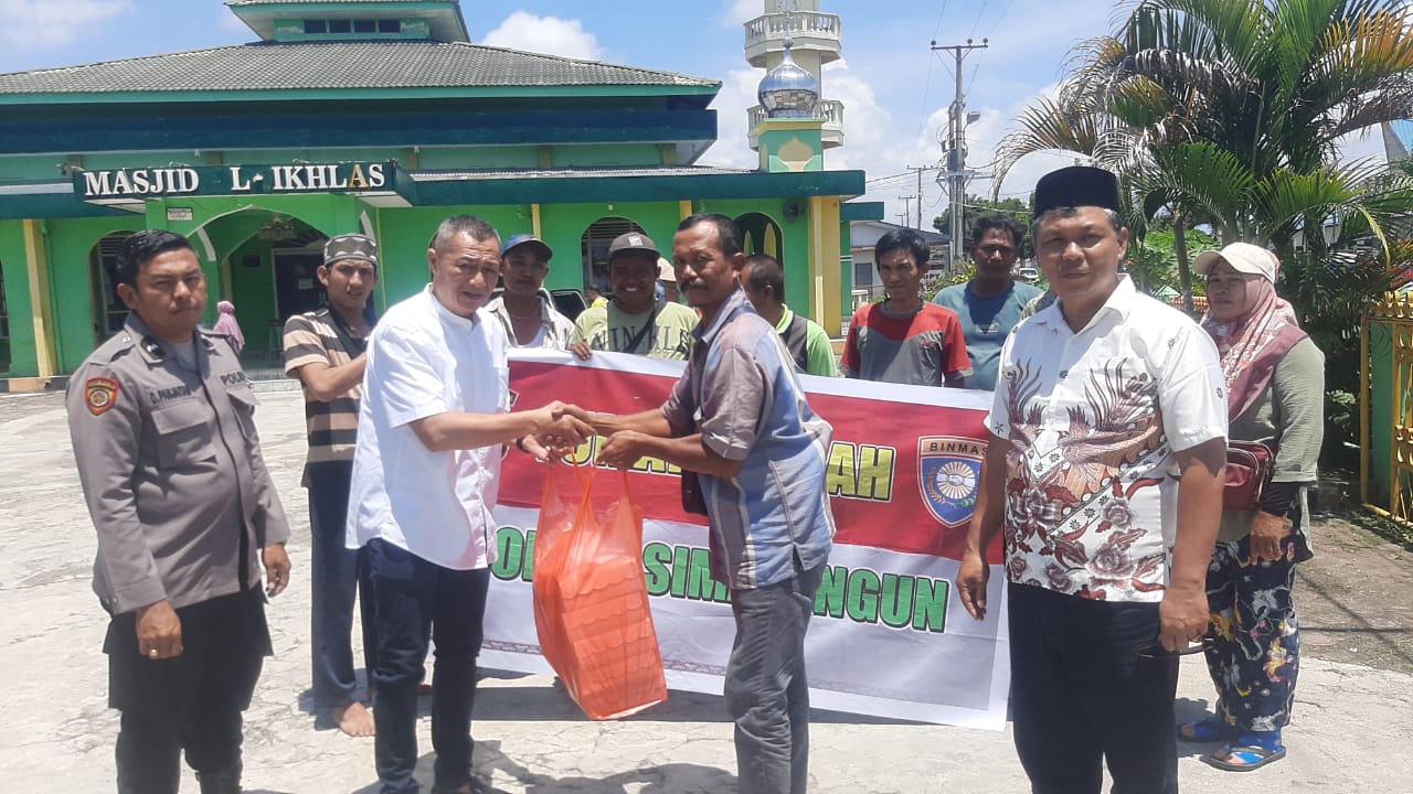 Polres Simalungun Bagikan Peduli Warga Kurang Mampu