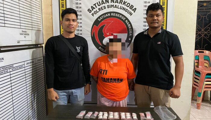 Di Simalungun, IRT Beserta BB Sabu 1 Ons Lebih Diamankan