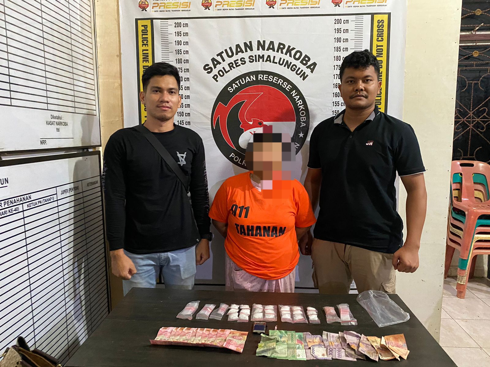 Di Simalungun, IRT Beserta BB Sabu 1 Ons Lebih Diamankan