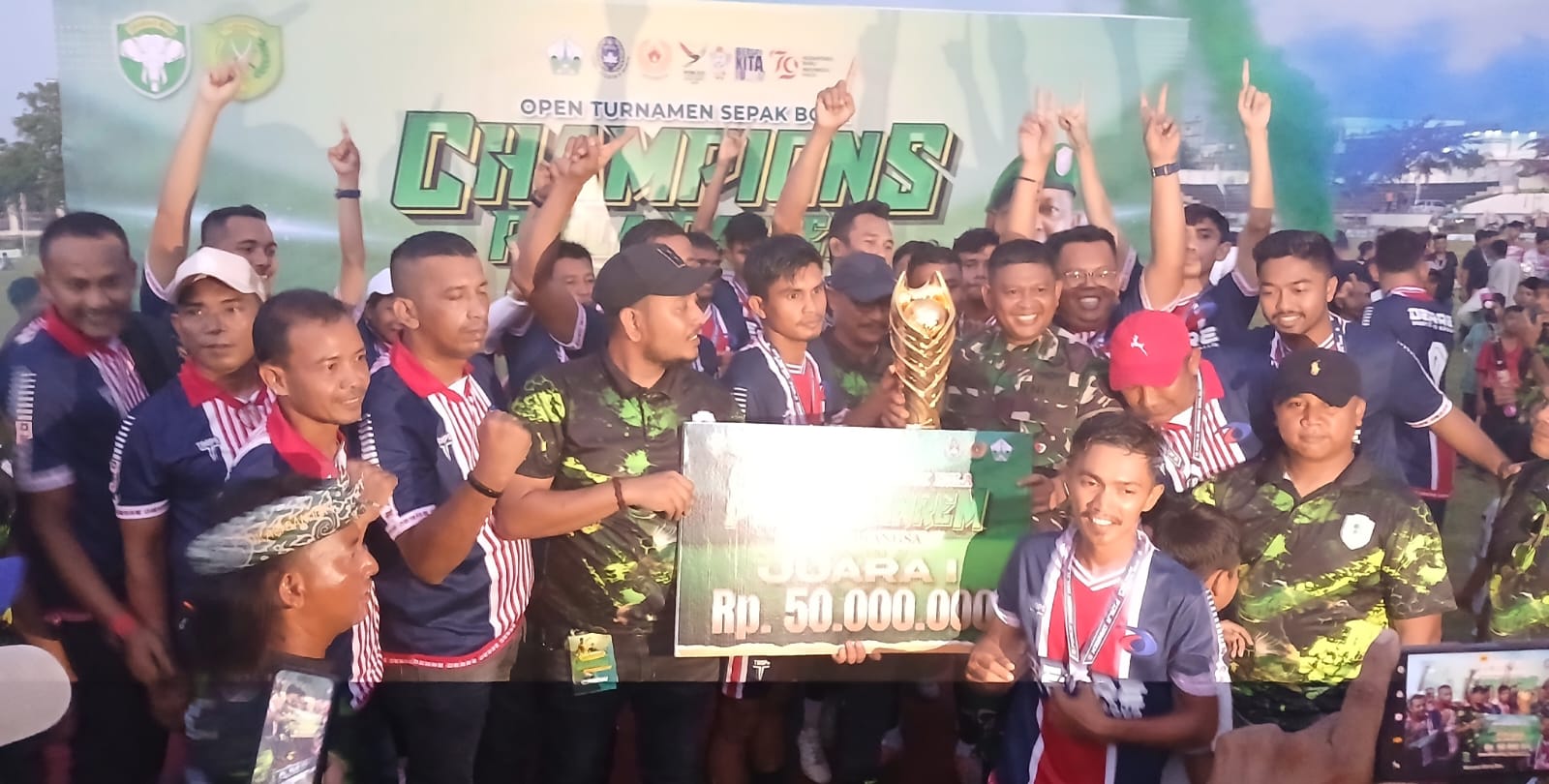 Derre FC Aceh Utara, Juara Piala Danrem 011/Lilawangsa
