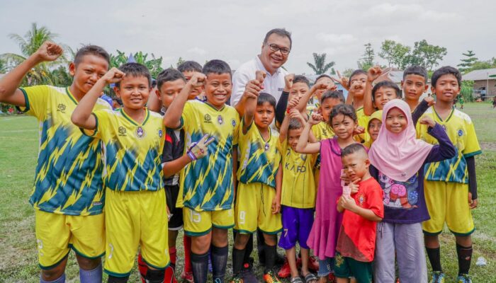Buka Pertandingan SSB Di Tanjungmorawa, Ketum KONI: Upaya Jaring Bibit Atlet Sepakbola