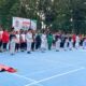 SERATUSAN atlet, ofisial, dan para pengurus IPF dari 15 provinsi di Indonesia, menghadiri acara pembukaan pertandingan eksibisi cabang olahraga pickleball PON XXI Aceh-Sumatera Utara tahun 2024, di lapangan tenis Pasca Sarjana Unimed, Deli Serdang, Senin (9/9) pukul 09.00 WIB. Waspada/ist