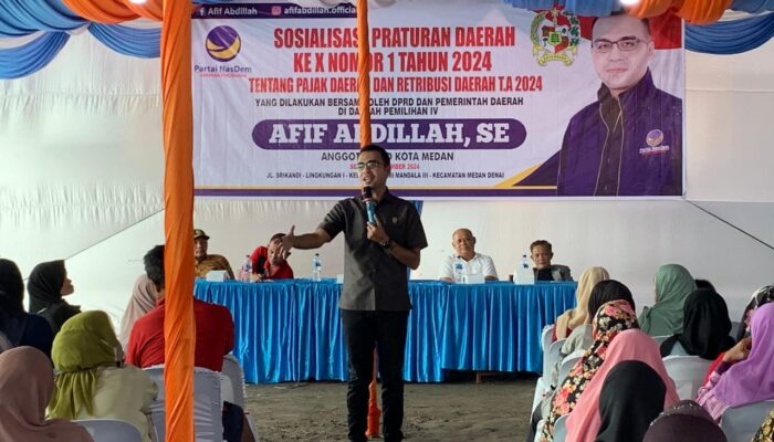 Afif Abdillah Sosialisasikan Perda Tentang Pajak Daerah Dan Retribusi Daerah