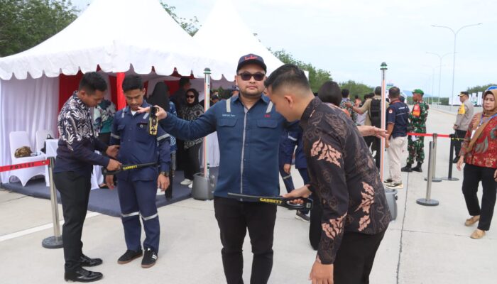 Polres Simalungun Sukses Amankan VVIP Kunjungan Presiden Jokowi Di Sinaksak