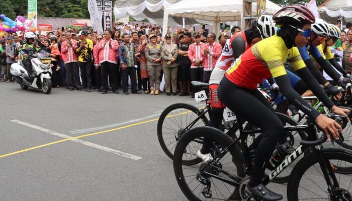 Polres P. Siantar Turunkan 212 Personel Amankan Jalur Balap Sepeda PON