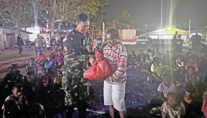 Sosialisasi PSN Cetak 1 Juta Hektare Sawah Dan Penyerahan Sembako Di Merauke