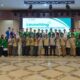 Foto bersama YBM PLN UID Sumatera Utara dan para penerima program beasiswa Generasi Cahaya Pintar (GENCAR), Jumat (13/9).