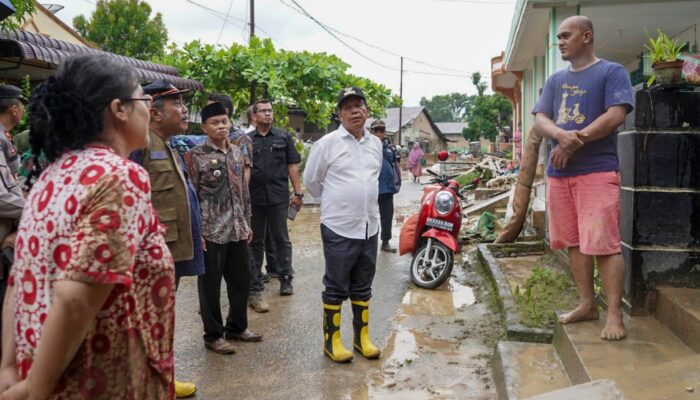 Gercep Bupati Simalungun Bantu Korban Banjir Serbelawan