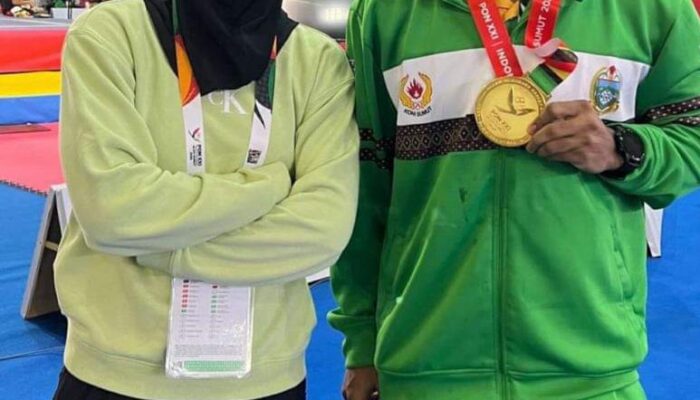 Samuel Marbun Sabet Emas Di PON XXI Aceh-Sumut