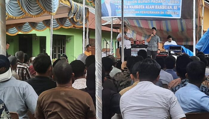 Ratusan Warga Barumun Baru Sambut Perubahan, Siap Menangkan PMA -AFN