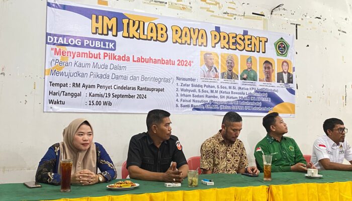Sambut Pilkada Labuhanbatu 2024, HM IKLAB RAYA Gelar Dialog Publik