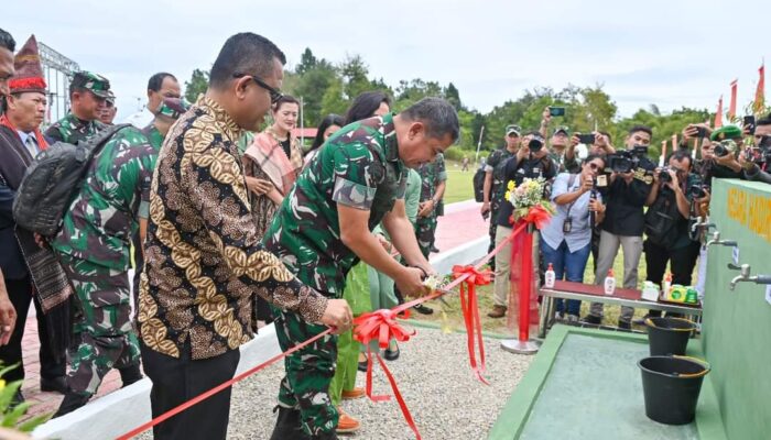 Kasad Resmikan 50 Titik Air Di Wilayah Korem 023/KS