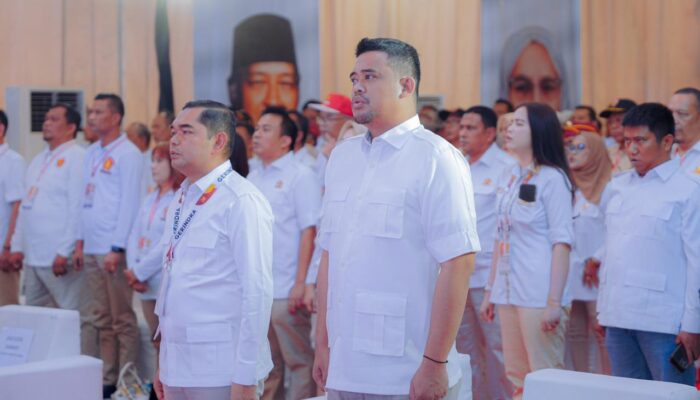 Solid Menangkan Bobby Nasution-Surya, DPC Gerindra Medan Gelar Deklarasi