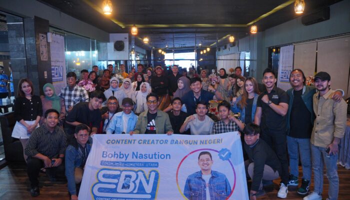 Ramai-ramai Konten Kreator Sumut Deklarasi Dukung Bobby Nasution Di Pilgubsu