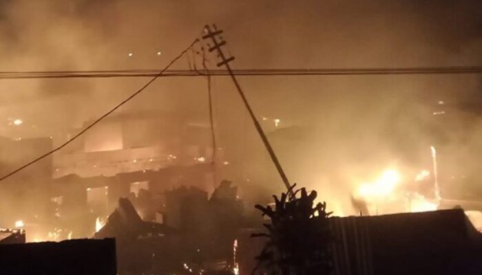 P. Siantar Kembali Membara, Puluhan Rumah Hangus Terbakar